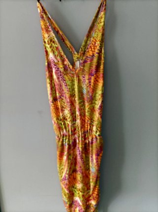 Vestito corto multicolore