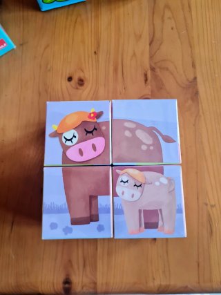 2 Sets de Puzzles Cúbicos Infantiles