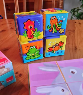 2 Sets de Puzzles Cúbicos Infantiles