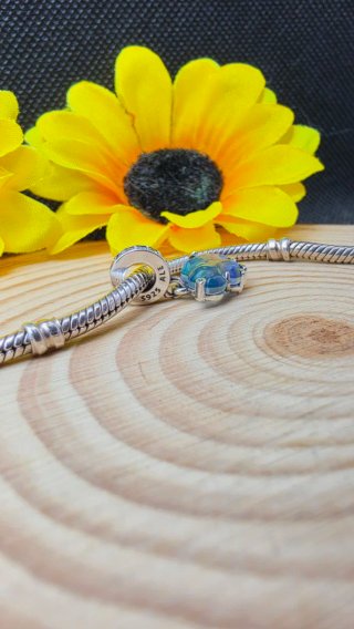 Charm Elefante Cristal Murano Plata