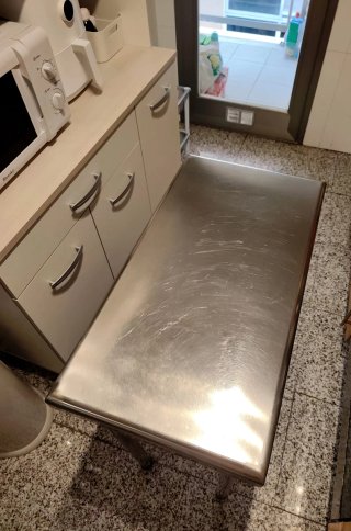 Mesa industrial de cocina