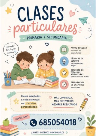 Profesora particular primaria y secundaria.