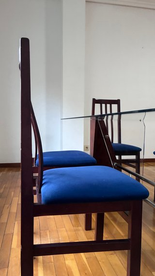 Mesa de comedor medidas 1,70x0,90 con 6 sillas