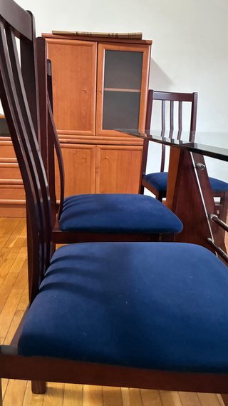 Mesa de comedor medidas 1,70x0,90 con 6 sillas