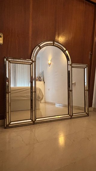 Espejo Tríptico Veneciano Hollywood Regency