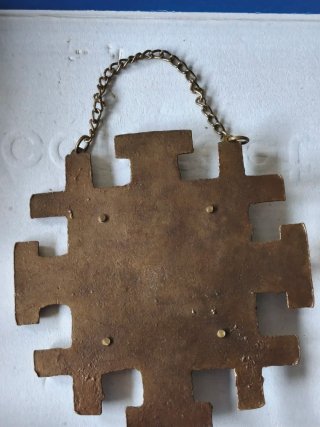 Cruz de Jerusalén Vintage con Relicario