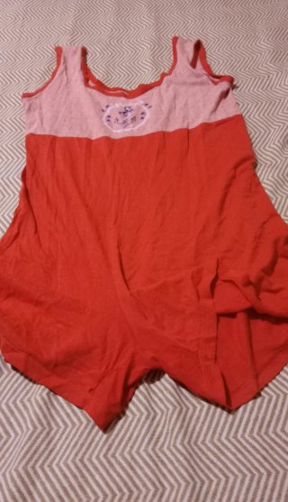 Mono corto pantalón mujer rojo