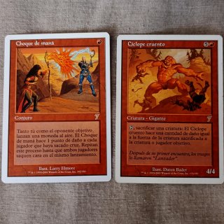 Cartas Magic: Choque de maná y Cíclope cruento