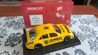 Coche Scalextric Ninco Mercedes ProMarkt Amarillo