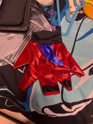 Chaqueta y guante disfraz Harley Quinn