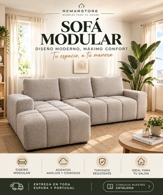 Sofá Nuvola con Chaise Longue Gris