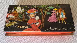 Antigua Caja Cartón Nestlé Montmartre (Años 60/70)