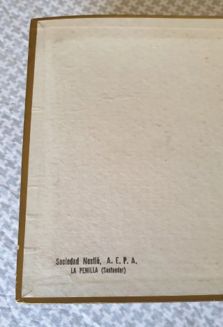 Antigua Caja Cartón Nestlé Montmartre (Años 60/70)