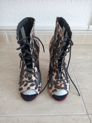 Zapatos de Baile Latino Estampado Animal