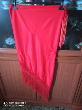 Mantoncillo de Flamenca Rojo