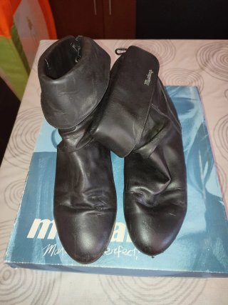 Botines Mustang Negros Talla 40 Mujer Poco Uso