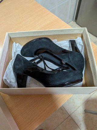 Zapatos de tacón negros Clarks mujer