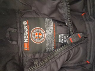 Abrigo Geographical Norway Negro - 14 años