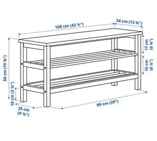 Banco zapatero IKEA blanco (TJUSIG)