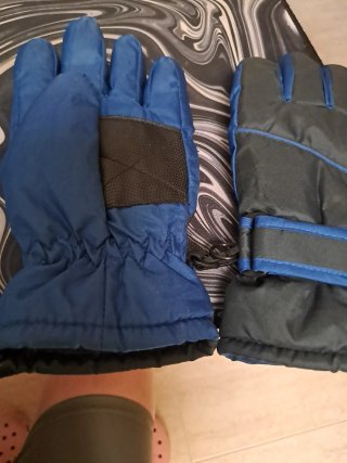 Guantes de Nieve Azul y Negro