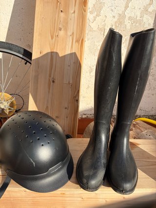 Casco y Botas de Hípica