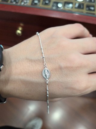 Pulsera Milagrosa de Plata 925