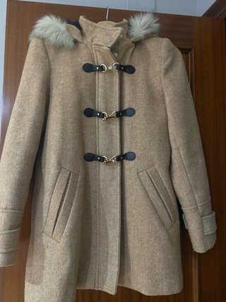 Chaqueta tipo trenca beige