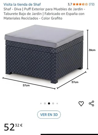 Shaf - Diva | Puff da Esterno per Mobili da Giardino