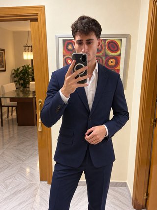 Traje SuitSupply Lana Azul Talla M