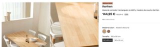 Mesa Sklum de Madera.