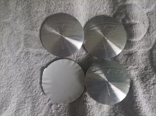 4 Pegatina Tesla 56mm tapabuje centro rueda llanta