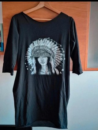 Vestido Camiseta Nunu Negro