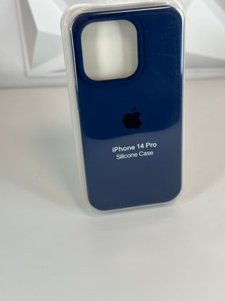 Funda Silicona Apple iPhone 14 Pro Azul