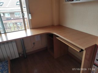 Cama nido con escritorio + colchón alta gama