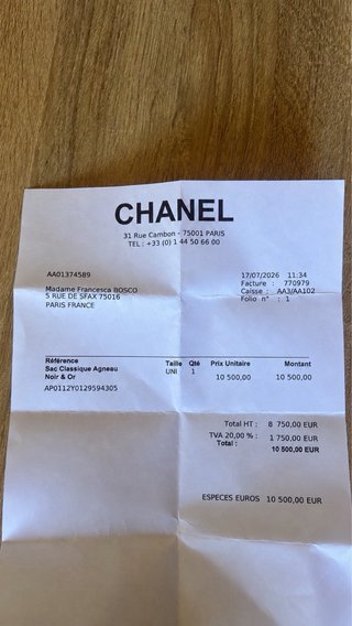 Chanel Timeless classic nera