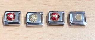 Charm para pulsera de acero y oro