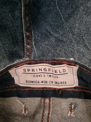 Bermuda vaquera Springfield hombre Talla L.