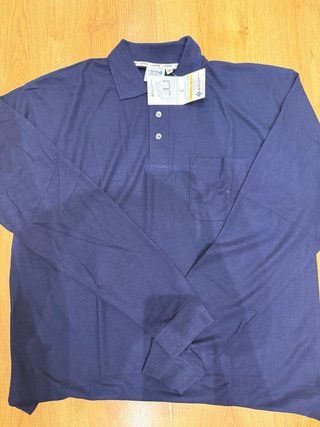 Camisa de trabajo JOYS azul manga larga