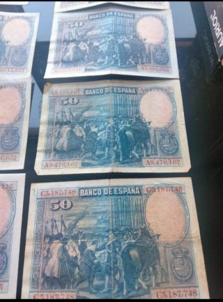 Lote 13 Billetes Españoles 50 Pesetas