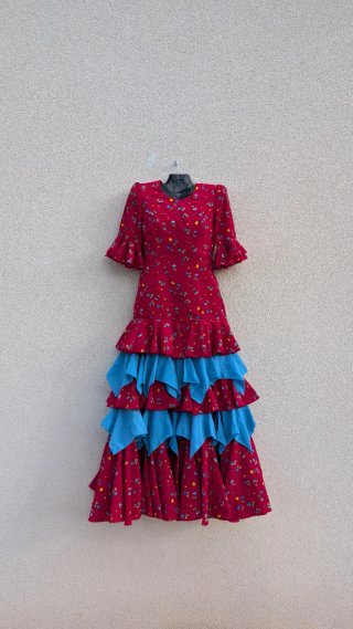 480 Traje de flamenca con volantes Xs