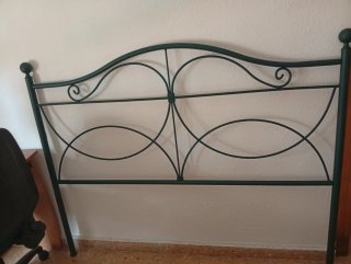 Cabezal de cama de forja verde medidas 150