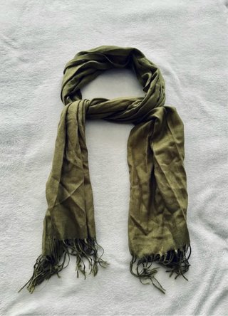 Sciarpa Verde in Cotone Unisex Stile Boho Chic