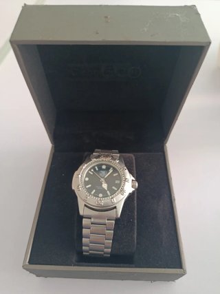 TAG Heuer Reloj Negro y Plateado