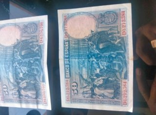 Lote 3 Billetes 50 Pesetas Banco de España 1928