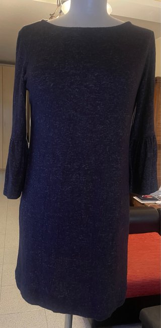 Abito in maglia mélange grigio