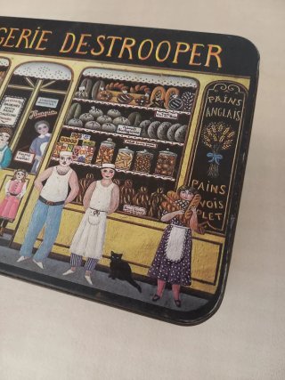 Scatola Latta Vintage Boulangerie Destrooper