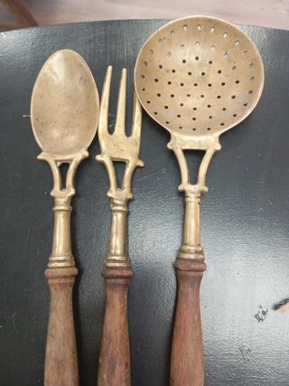 Juego 3 Utensilios Cocina Antiguos