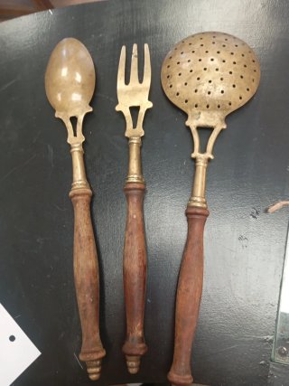Juego 3 Utensilios Cocina Antiguos