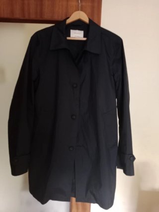 Gabardina mujer azul marino