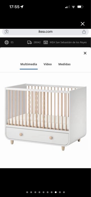 Cuna MYLLRA de Ikea